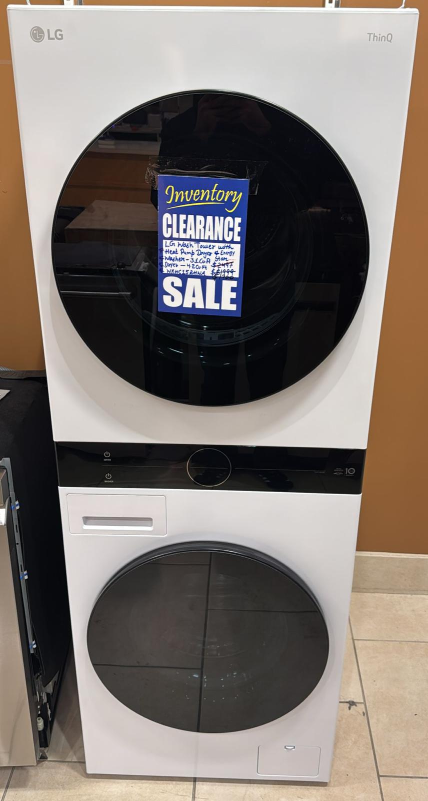 LG WKHC152HWA Laundry Center, AI DD, TurboWash 360, Washtower, White colour