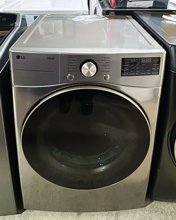 LG DLEX3850V Electric Dryer, 7.4 cu. ft. Dryer Capacity, 10 Dry Cycles, Steam Clean, 5 Temperature Settings, Vented, Stackable, Wifi Enabled, Graphite Steel colour