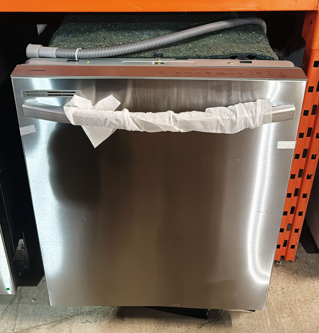 Samsung DW80CG4021SRAA Dishwasher, 24 inch Exterior Width, 53 dB Decibel Level, Fully Integrated, Plastic Interior, 4 Wash Cycles, 14 Capacity (Place Settings), 2 Loading Racks, Stainless Steel colour