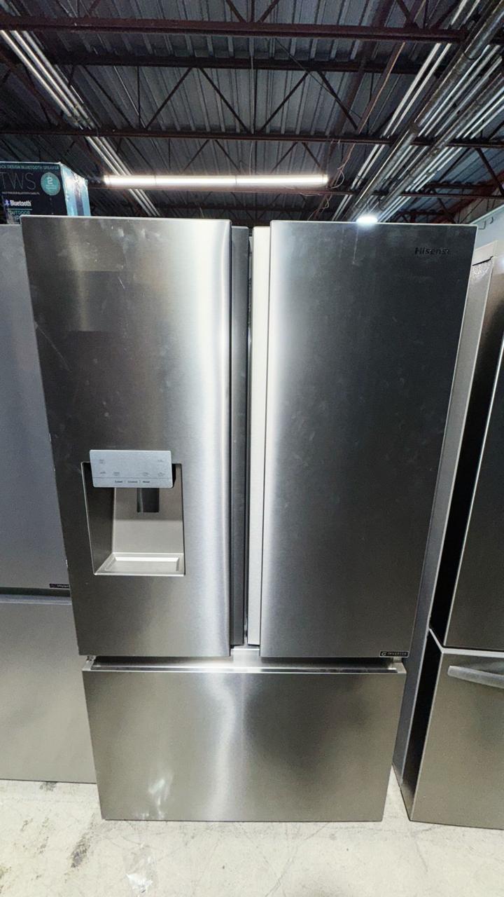 Hisense 36-in French Door Refrigerator with Water/Ice Dispenser - 25.4-cu. ft. - Stainless Steel - ENERGY STAR RF254N6CSE