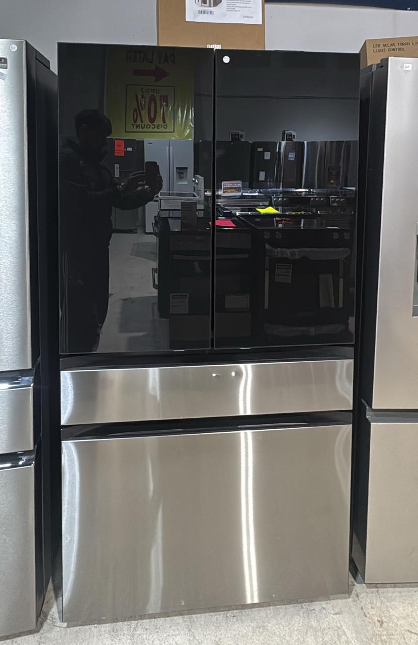 Samsung Bespoke RF90F23BECRAA Counter Depth French Door Refrigerator, 36 inch Width, 23 cu. ft. Capacity, Counter Depth, Custom Panel Ready, Water Dispenser (Interior)