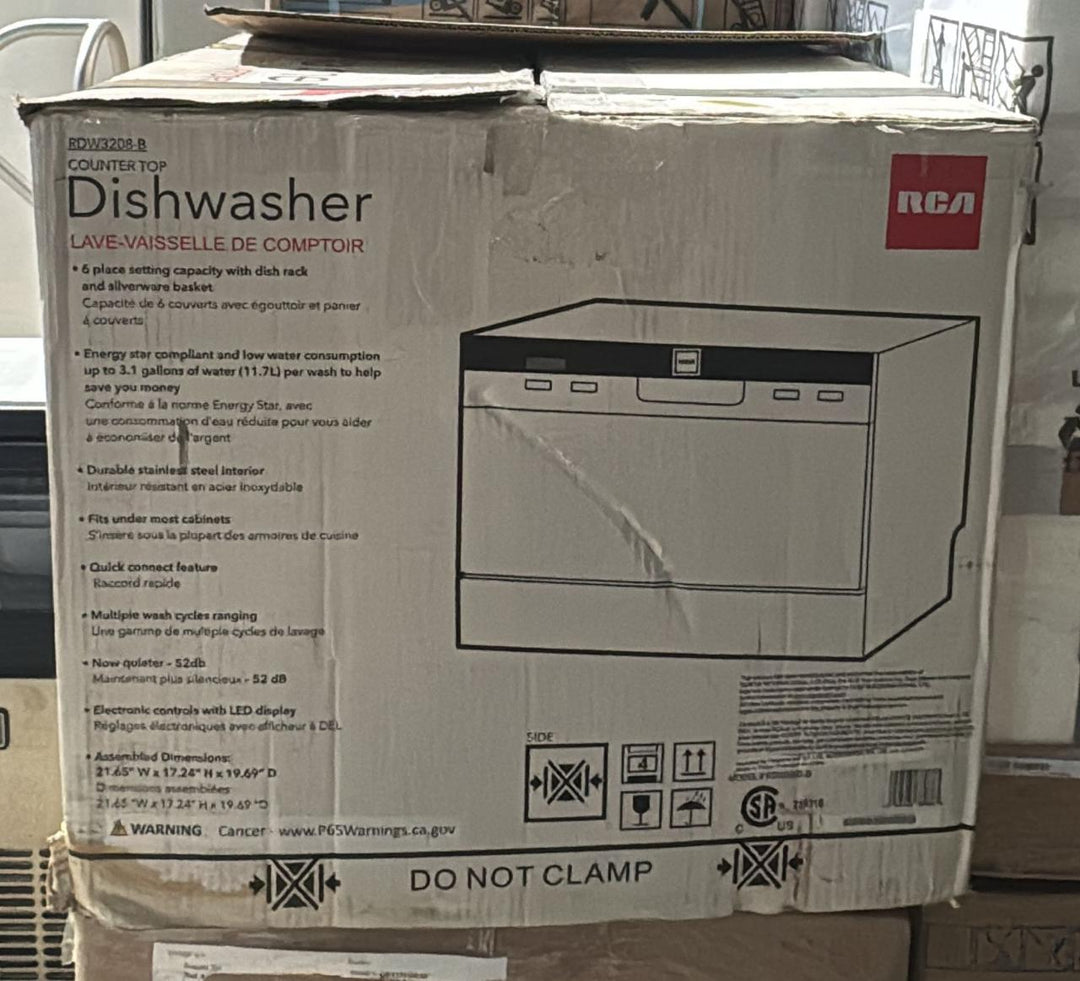 RCA RDW3208 Counter Top Dishwasher, White
