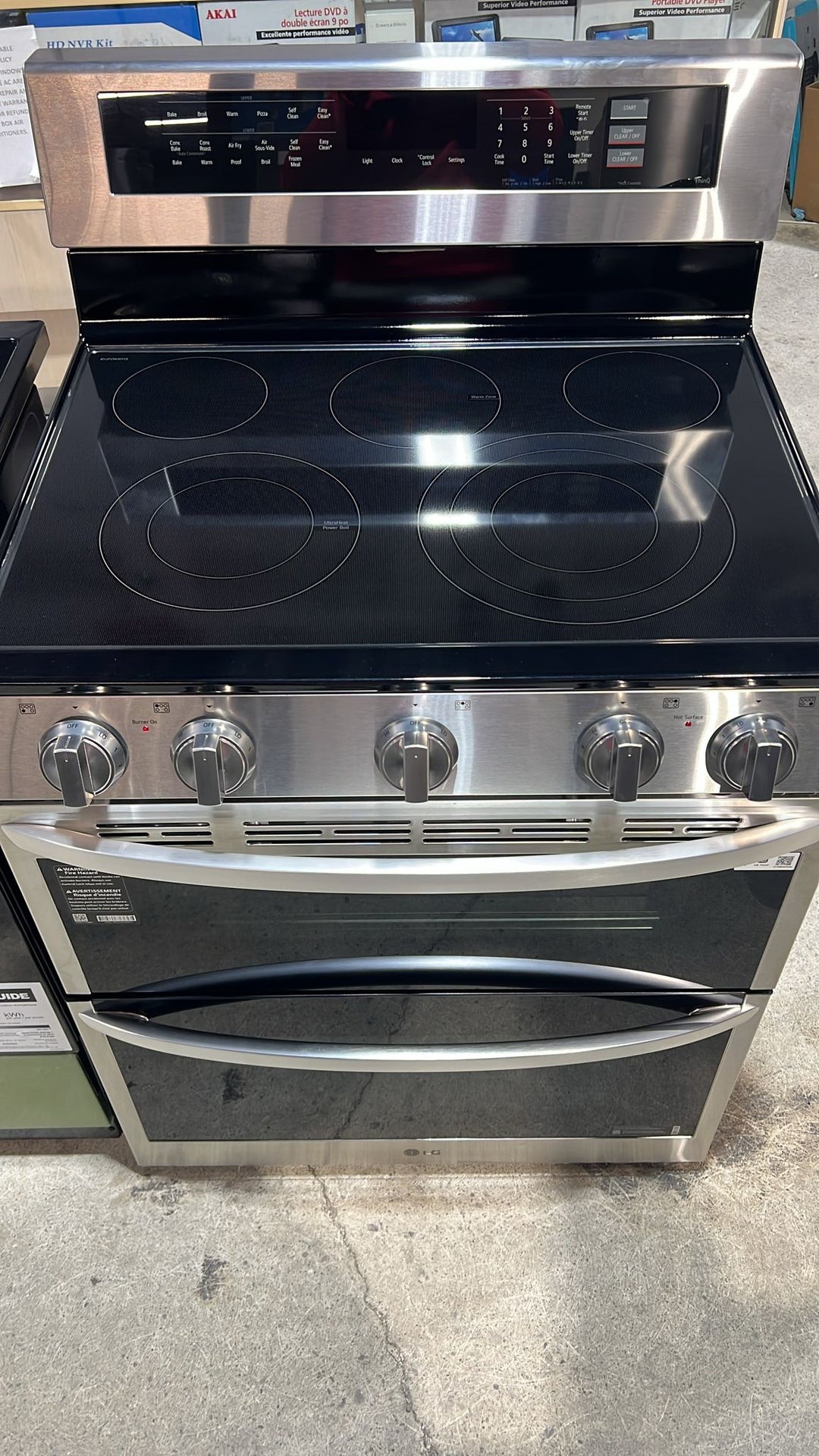 LG LDEL7324SE Electric Range, 7.3 cu. ft. Capacity, 30 inch Exterior Width, True Convection, 5 Burners