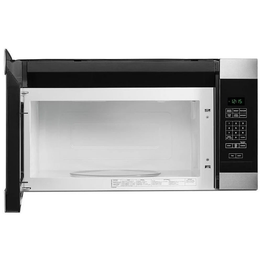 Amana YAMV2307PFS Over the Range Microwave, 30 inch Exterior Width, 1.6 cu. ft. Capacity, 300 CFM, 1,000 W Watts, Incandescent , Stainless Steel color