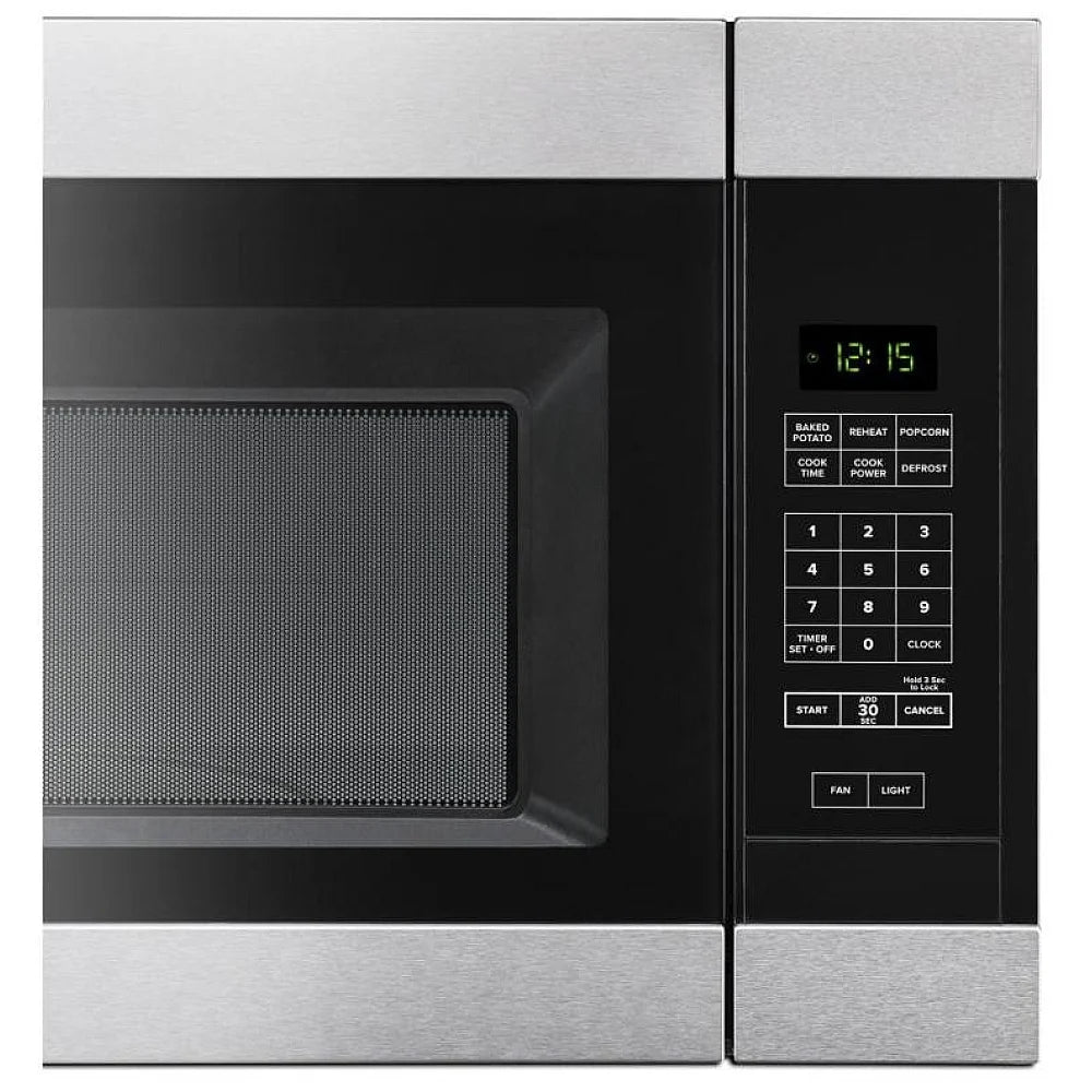 Amana YAMV2307PFS Over the Range Microwave, 30 inch Exterior Width, 1.6 cu. ft. Capacity, 300 CFM, 1,000 W Watts, Incandescent , Stainless Steel color