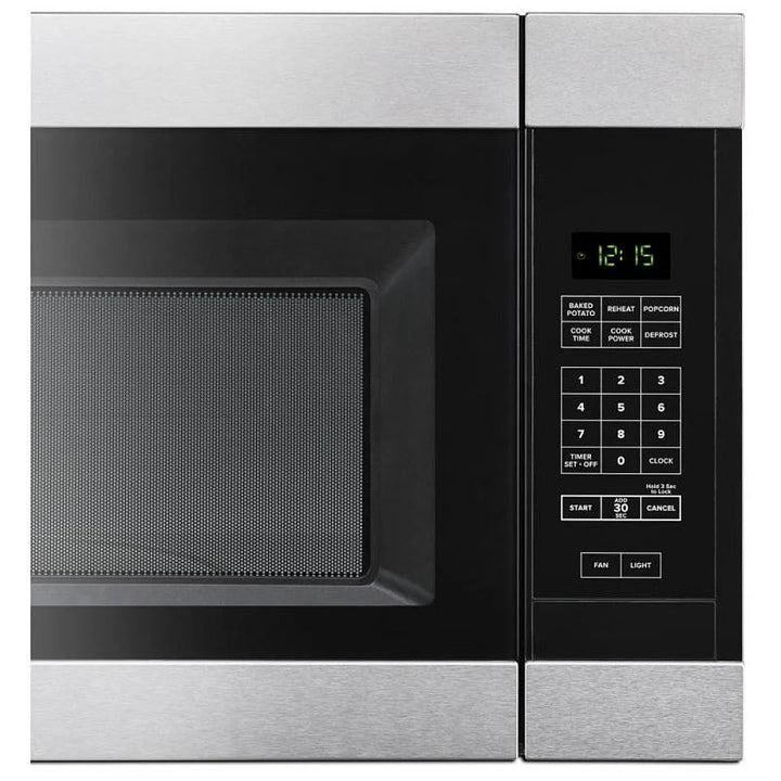 Amana YAMV2307PFS Over the Range Microwave, 30 inch Exterior Width, 1.6 cu. ft. Capacity, 300 CFM, 1,000 W Watts, Incandescent , Stainless Steel color