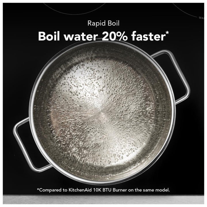KitchenAid YKFES530SPS Electric Range, 5.3 cu. ft. Capacity, 30 inch Exterior Width, True Convection, 5 Burners, Storage Drawer, Air Fry, Manual Clean, 3,000 W Highest Element, FingerPrint Resistant Stainless Steel colour, Even-Heat™, PrintShield™ Finish