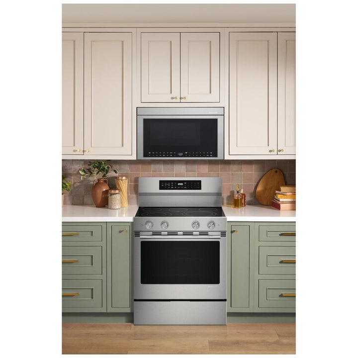 KitchenAid YKFES530SPS Electric Range, 5.3 cu. ft. Capacity, 30 inch Exterior Width, True Convection, 5 Burners, Storage Drawer, Air Fry, Manual Clean, 3,000 W Highest Element, FingerPrint Resistant Stainless Steel colour, Even-Heat™, PrintShield™ Finish