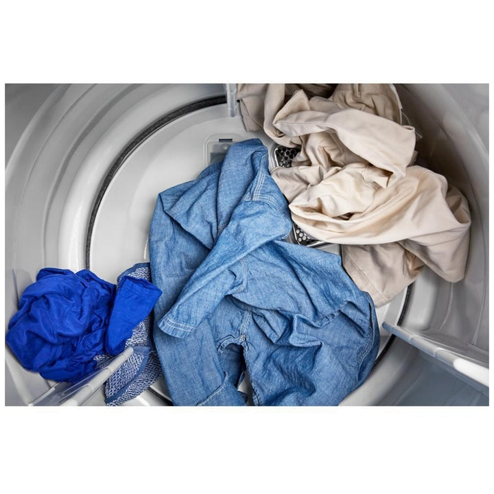 Maytag YMED5605RW Electric Dryer, 7.0 cu. ft. Dryer Capacity, 10 Dry Cycles, Steam Clean, 4 Temperature Settings, Vented, White colour