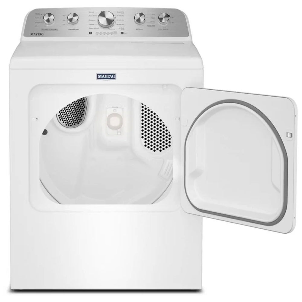 Maytag YMED5605RW Electric Dryer, 7.0 cu. ft. Dryer Capacity, 10 Dry Cycles, Steam Clean, 4 Temperature Settings, Vented, White colour