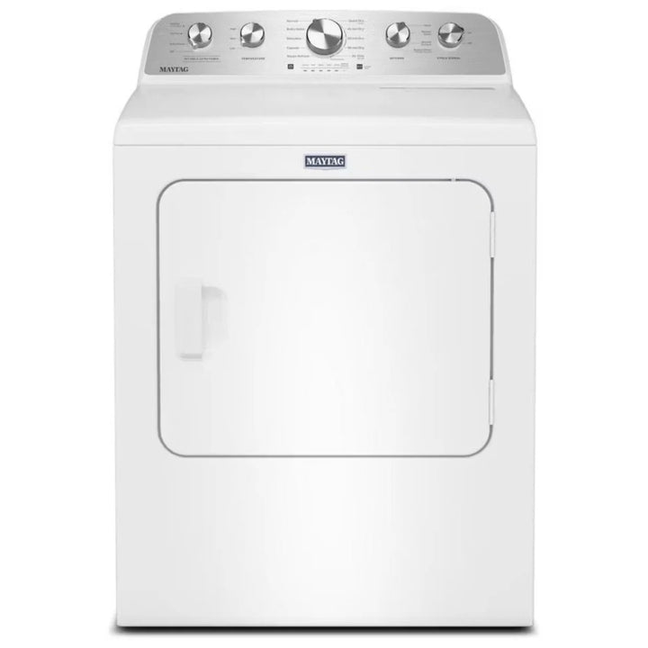 Maytag YMED5605RW Electric Dryer, 7.0 cu. ft. Dryer Capacity, 10 Dry Cycles, Steam Clean, 4 Temperature Settings, Vented, White colour