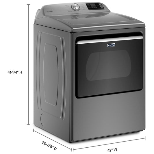 Maytag YMED6230HC Electric Dryer, 7.4 cu. ft. Dryer Capacity, 5 Temperature Settings, Steel Drum, Wifi Enabled, Metallic Slate color. REFRUBISHED 1 YEAR WARRANTY