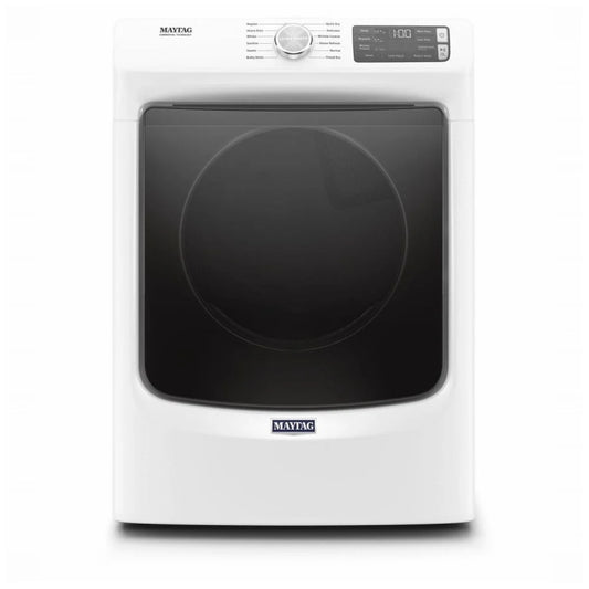 Maytag YMED6630HW Electric Dryer, 7.4 cu. ft. Dryer Capacity, Steam Clean, 4 Temperature Settings, Stackable, Steel Drum, White color REFURBISHED 1 YEAR WARRANTY