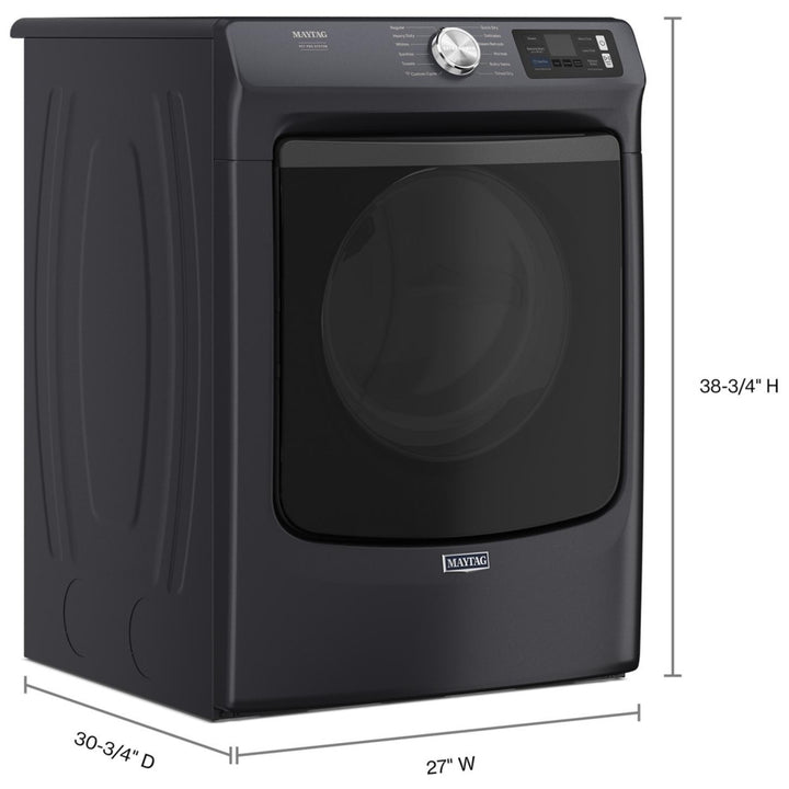 Maytag YMED7020RF Electric Dryer, 7.3 cu. ft. Dryer Capacity, 12 Dry Cycles, Steam Clean, 4 Temperature Settings, Vented, Stackable, Wifi Enabled, Midnight Steel colour