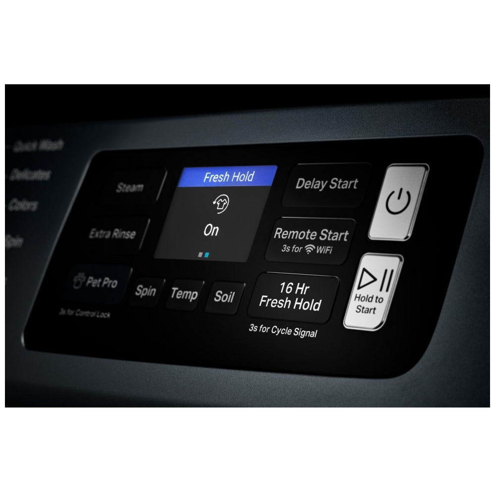Maytag YMED7020RF Electric Dryer, 7.3 cu. ft. Dryer Capacity, 12 Dry Cycles, Steam Clean, 4 Temperature Settings, Vented, Stackable, Wifi Enabled, Midnight Steel colour
