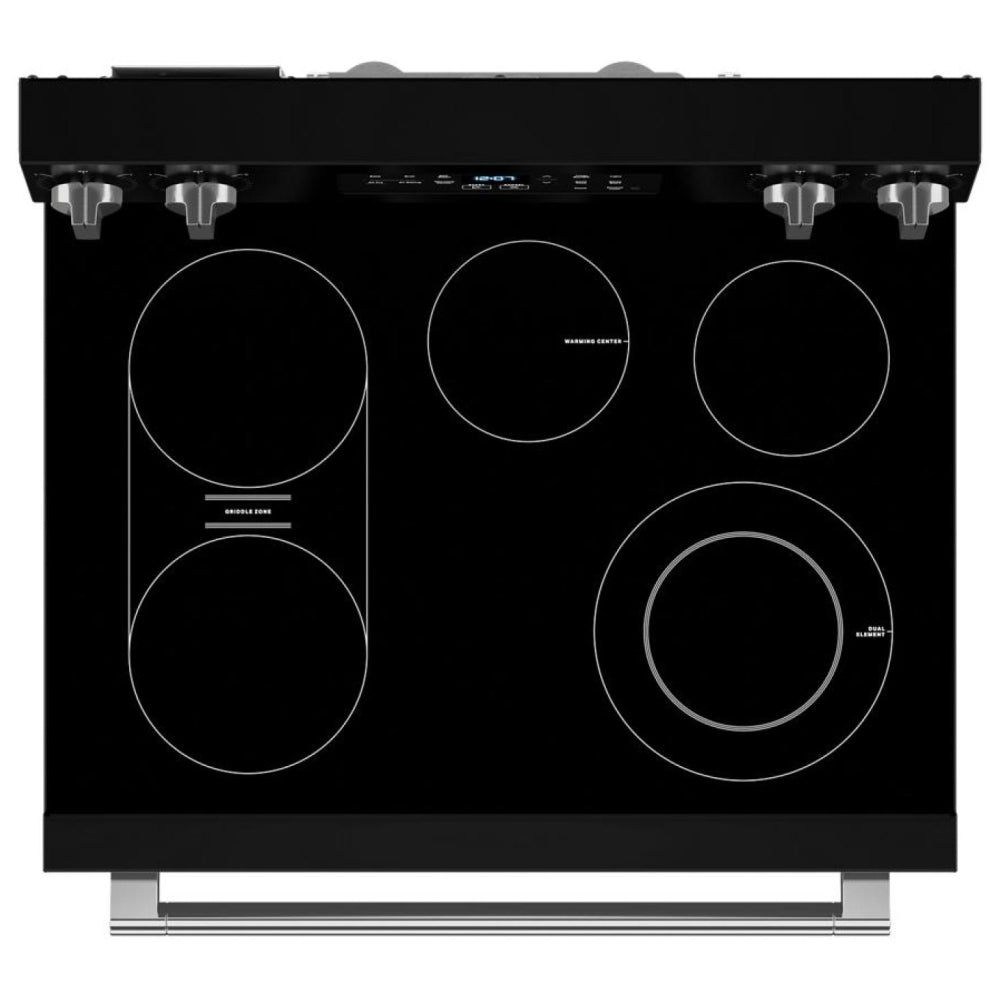 GE JCGS760SPSS Range, 30" Exterior Width, Gas Range, Self Clean, Gas Burners, Convection, 5 Burners, 5.6 cu. ft. Capacity, Storage Drawer, Air Fry, 1 Ovens, Wifi Enabled, 18K BTU