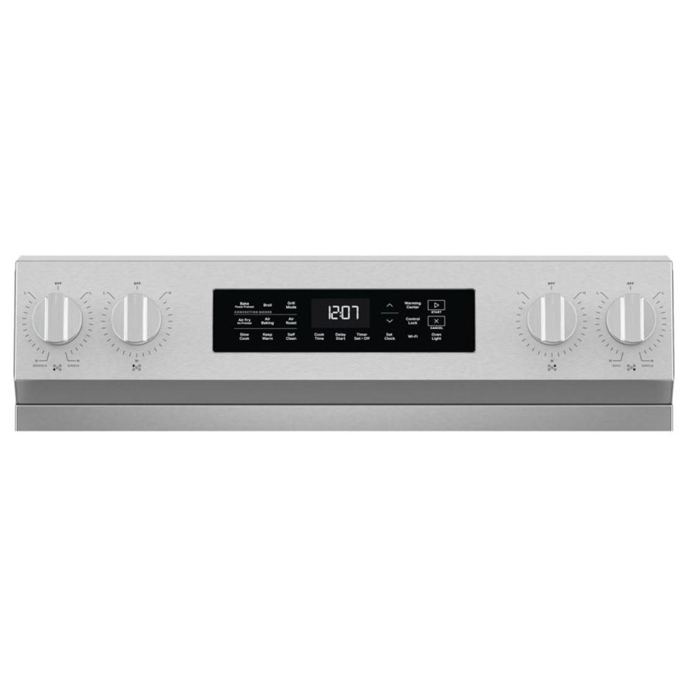 Maytag YMFES7030SZ Electric Range, 5.3 cu. ft. Capacity, 30 inch Exterior Width, Convection, 5 Burners, Storage Drawer, Air Fry, Self Clean, 3,000 W Highest Element, FingerPrint Resistant