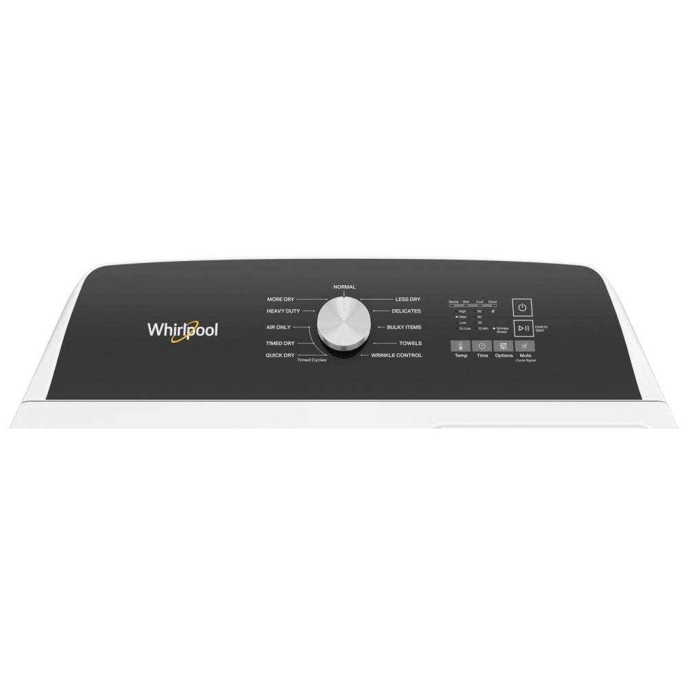 Whirlpool YWED5010LW Electric Dryer, 7 cu. ft. Dryer Capacity, 11 Dry Cycles, 4 Temperature Settings, Vented, White colour 7.0 Cu. Electric Moisture Sensing Dryer