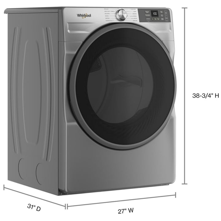 Whirlpool YWED5720RR Electric Dryer, 7.4 cu. ft. Dryer Capacity, 12 Dry Cycles, Vented, Stackable, Wifi Enabled