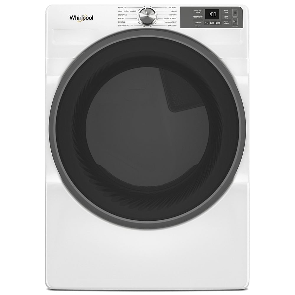 Whirlpool YWED5720RW Electric Dryer, 7.4 cu. ft. Dryer Capacity, 12 Dry Cycles, Stackable, Wifi Enabled, White color