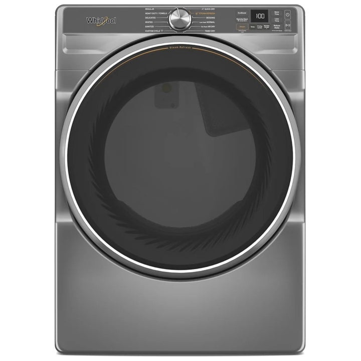 Whirlpool YWED6720RR Electric Dryer, 27 inch Width, 7.4 cu. ft. Capacity, Steam, Wi-Fi, Radiant Silver