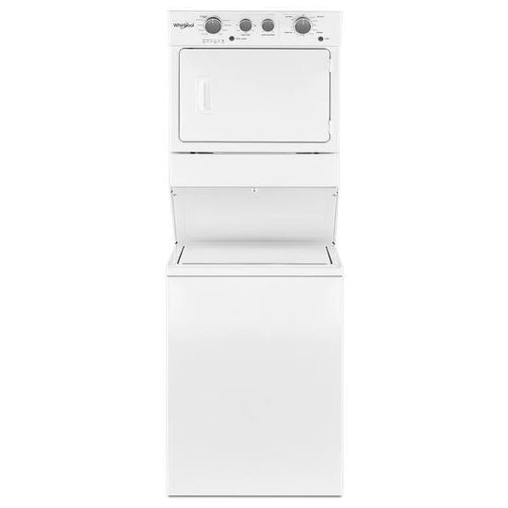 Whirlpool 4.0 cu.ft I.E.C. Electric Stacked Laundry Center 9 Wash cycles and AutoDry™ (YWET4027HW)