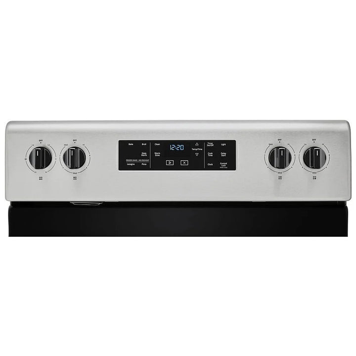 Whirlpool YWFE515S0JS Electric Range, 5.3 cu. ft. Capacity, 30 inch Exterior Width, 4 Burners, Storage Drawer, Self Clean, 3,000 W Highest Element, Stainless Steel colour