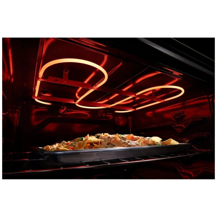 Whirlpool YWFES3330RZ Electric Range, 5.3 cu. ft. Capacity, 30 inch Exterior Width, 5 Burners, Storage Drawer, Steam Clean, 3,000 W Highest Element, Fingerprint Resistant Stainless Steel colour, FlexHeat™ Elements