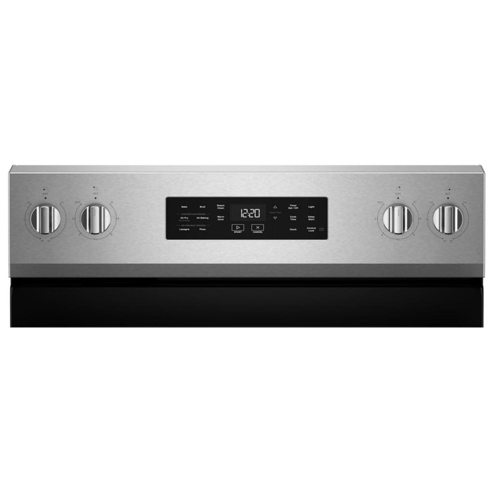 Whirlpool YWFES4530SZ Electric Range, 30 inch Exterior Width, Convection, 5 Burners, Storage Drawer, Air Fry, 3,000 Watts Highest Burner Element, Finger Print Resistant, Flex Heat™ Elements