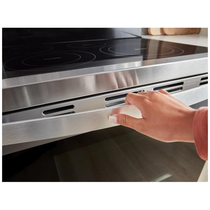 Whirlpool YWFES5030RZ Electric Range, 5.3 cu. ft. Capacity, 30 inch Exterior Width, Convection, 5 Burners, Storage Drawer, Yes, Self Clean, 3,000 W Highest Element, Stainless Steel colour