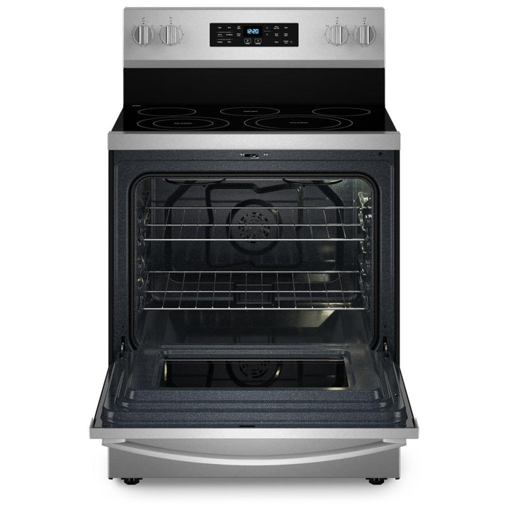 Whirlpool YWFES5030RZ Electric Range, 5.3 cu. ft. Capacity, 30 inch Exterior Width, Convection, 5 Burners, Storage Drawer, Yes, Self Clean, 3,000 W Highest Element, Stainless Steel colour