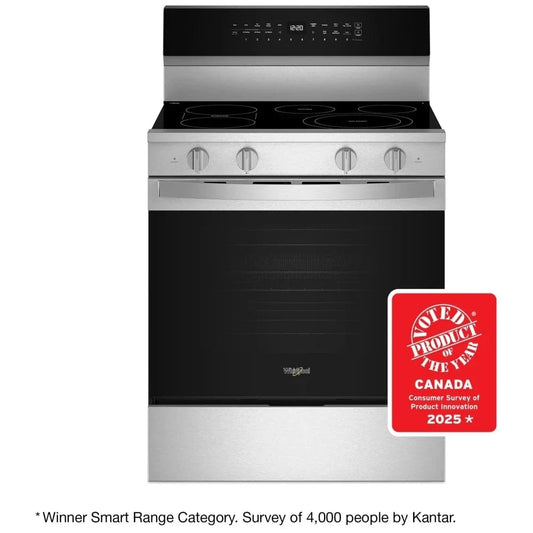 Whirlpool (YWFES7530RZ) Electric Range, 5.3 cu. ft. Capacity, 30" Exterior Width Stainless Steel