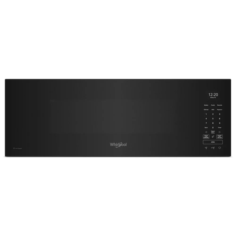 Whirlpool YWMML5530RB 1.1 cu. ft. Smart Low-Profile Over-the-Range Microwave, Black