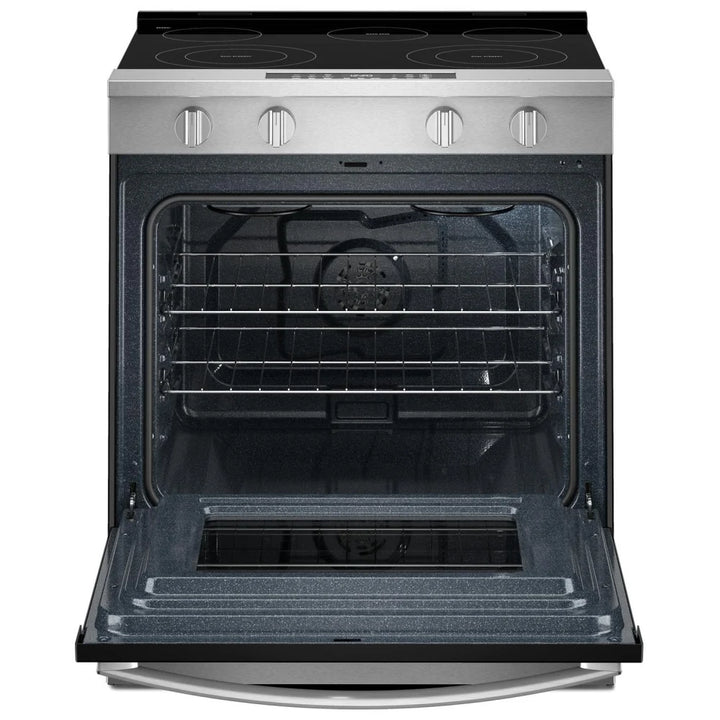 Whirlpool YWSES4530TZ Whirlpool YWSES4530TZ Electric Range, 5.3 cu. ft. Capacity, 30 inch Exterior Width, 5 Burners, Storage Drawer, Air Fry, Steam Clean, 3,000 W Highest Element, Fingerprint Resistant Stainless Steel colour, FlexHeat™ Elements
