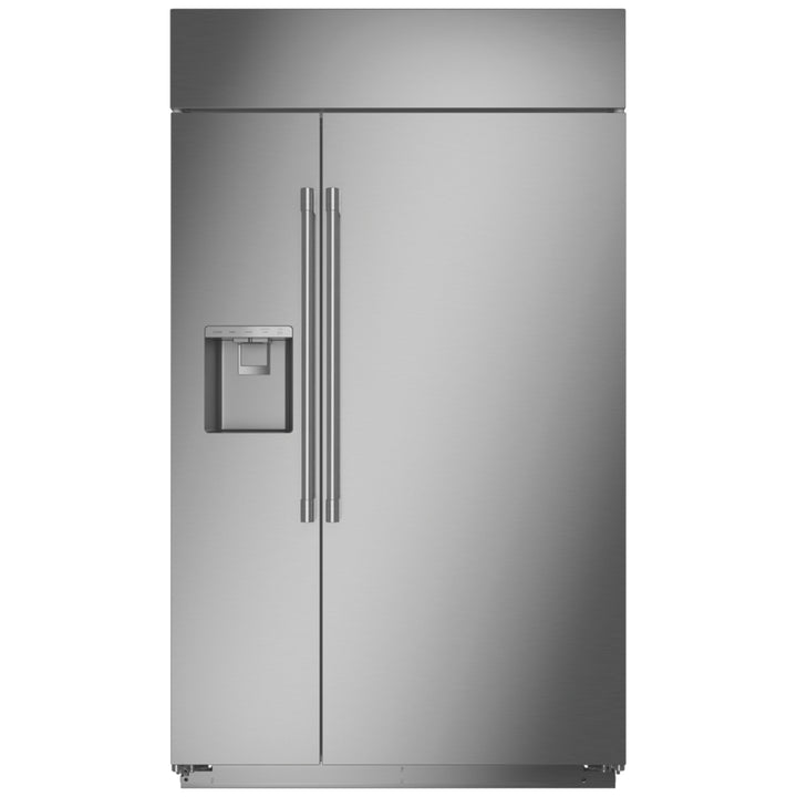 Monogram ZISS480DNSS Side by Side Built In Refrigerator, 48 inch Width, Counter Depth, 28.8 cu. ft. Capacity, Water Dispenser (Exterior), Ice Dispenser (Freezer Located), Stainless Steel colour