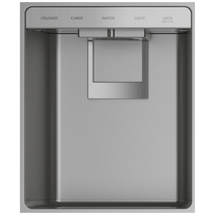 Monogram ZISS480DNSS Side by Side Built In Refrigerator, 48 inch Width, Counter Depth, 28.8 cu. ft. Capacity, Water Dispenser (Exterior), Ice Dispenser (Freezer Located), Stainless Steel colour