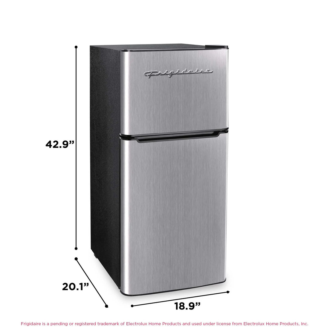 Frigidaire, 4.5 Cu. ft., 2 Door Compact Refrigerator-Chrome Trim, EFR451, Platinum