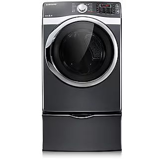 Samsung DV455EVGSGR Dryer, 27 inch Width, 7.5 cu. ft. Capacity, 5 Temperature Settings, Stackable, Steel Drum, Charcol colour