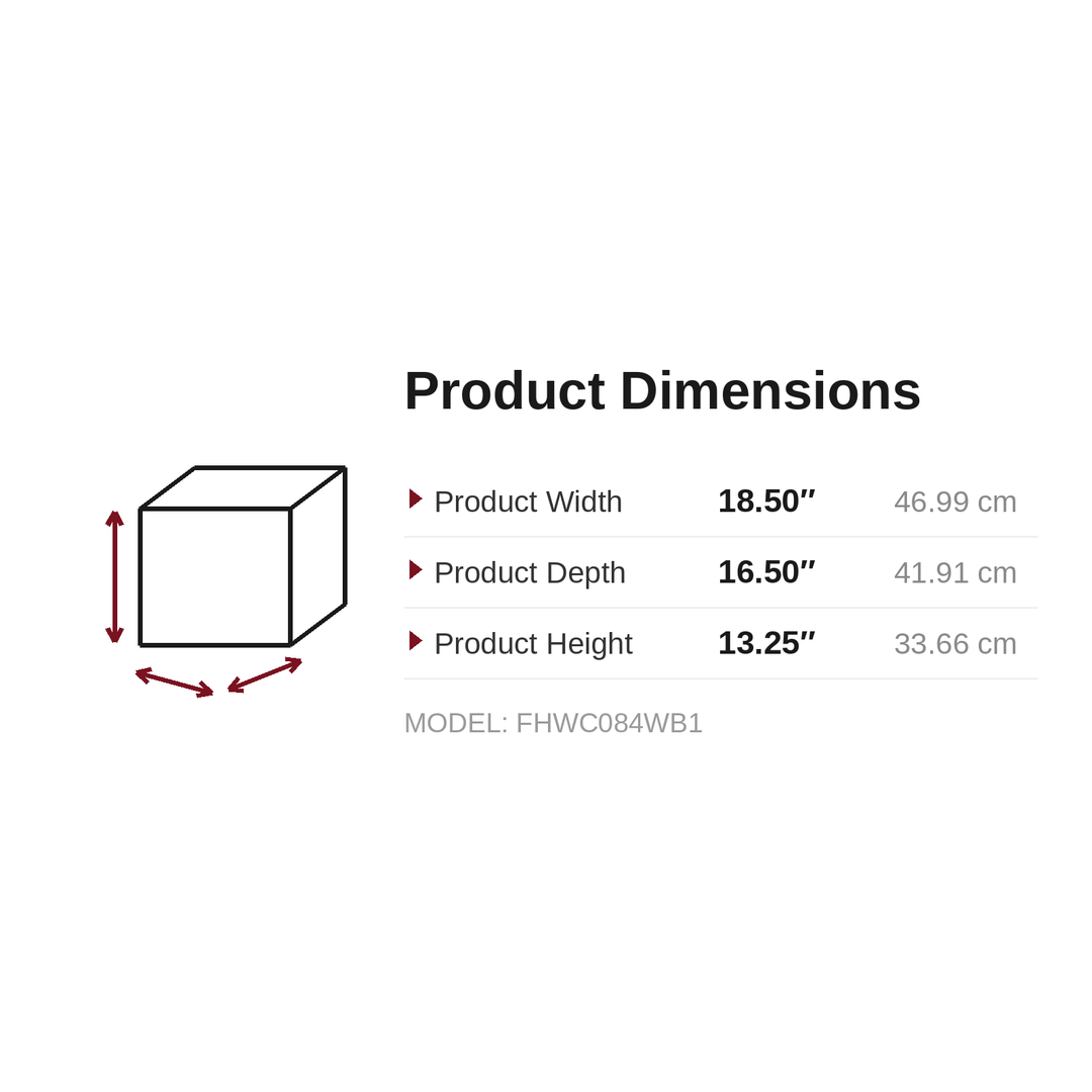Dimensions - FHWC084WB1