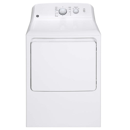 GE 27 Inch W, 6.2 cu.ft. Top Load Electric Dryer with Sani Fresh Cycle White Model # GTX22EBMRWW