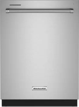 KitchenAid KDTE304RPS 24 Inch Built-In Dishwasher with 15 Place Setting Capacity, 5 Wash Cycles, 41 dBA, Third Level Jet Rack, Triple Filtration System, ProWash™ Cycle, SatinGlide® Rails, NSF Certified, Sabbath Mode Star K Certified: Stainless Steel