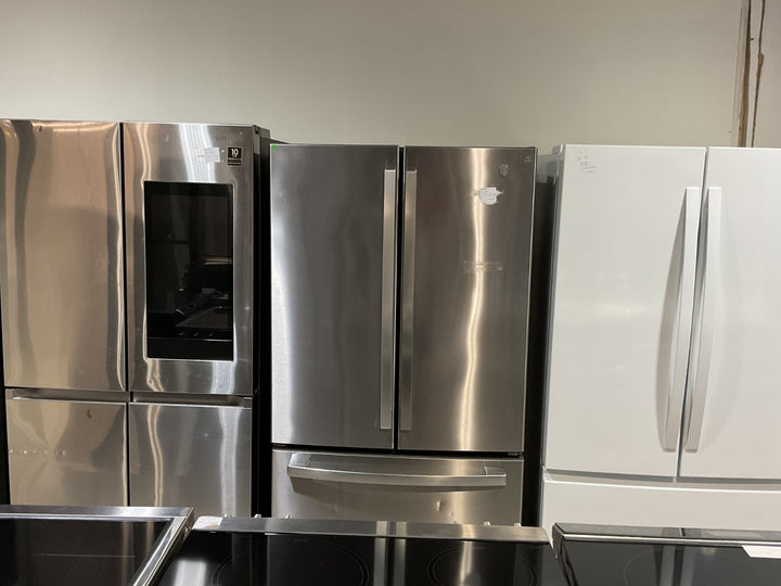 GE French Door Refrigerator, 36 inch Width, ENERGY STAR Certified, 27.0 cu. ft. Capacity, Stainless Steel colour GNE27JYMNFFS