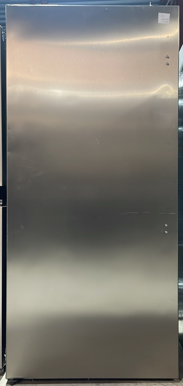 Frigidaire Professional FPFU19F8WF upright freezer - actual unit in our warehouse