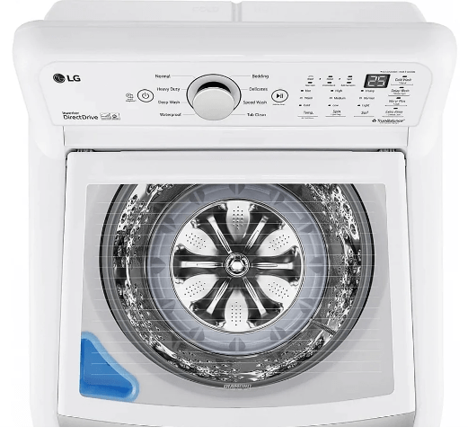 LG (WT7150CW) Top Load Washer, 27" Width, ENERGY STAR Certified, 5.8 cu. ft. Capacity, 8 Wash Cycles, 800 RPM Washer Spin Speed, White colour