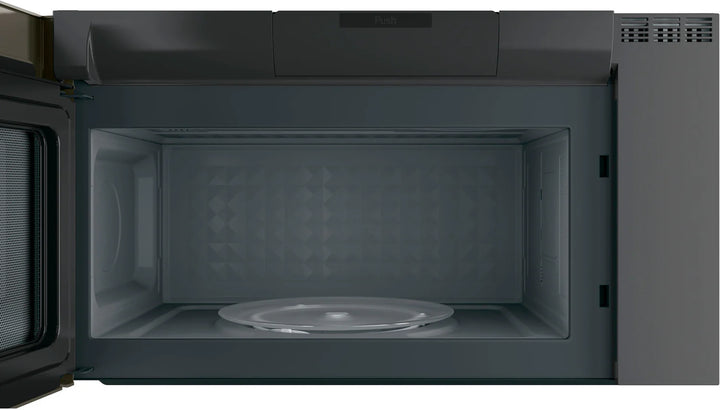 GE Profile PVM2188SLJC Over the Range Microwave, 30 inch Exterior Width, 2.1 cu. ft. Capacity, 400 CFM, 1,050 W Watts, Incandescent , Slate colour
