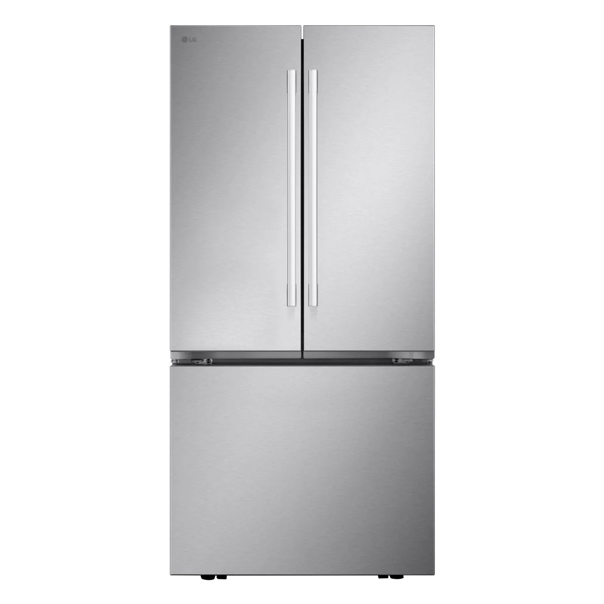 LG LF21G6201S 33 Inch Counter-Depth MAX™ French Door Smart Refrigerator with 21 Cu. Ft. Capacity, 2 Glass Shelves, Glide N' Serve® Drawer, Auto Ice Maker, ADA Compliant, and ENERGY STAR®
