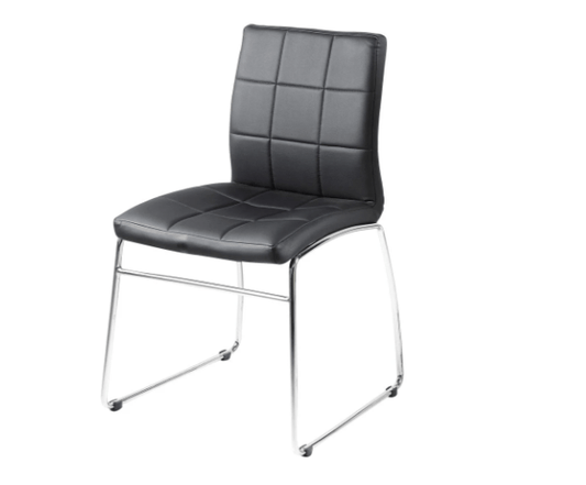 VICKY Chair GY054  PU Black N White