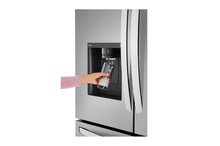 36" 26 cu.ft. Counter-Depth MAX™ French 3-Door Refrigerator | Ice & Water Dispenser LCFC26XSS