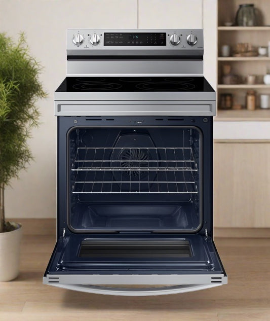 Samsung 30" 6.3 Cu. Ft. Fan Convection Electric Air Fry Range (NE63A6511SS) – Stainless  Steel