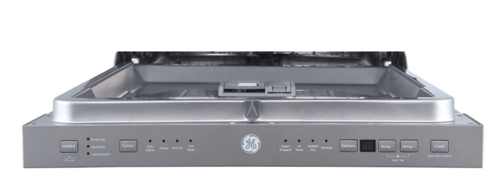 GE Dishwasher, 24" Exterior Width, Lid Scratched,52 dB Decibel Level, Fully Integrated, Stainless Steel (Interior), 4 Wash Cycles GBP534SSPSS